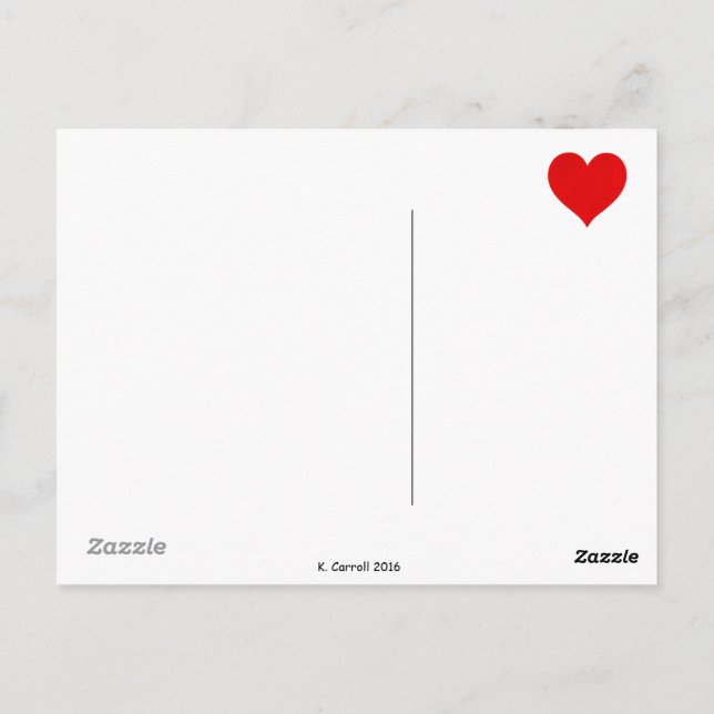 Carte Postale Appréciation clinique autorisée d'assistant social (Dos)
