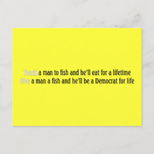 Carte Postale Apprendre à un homme à pêcher