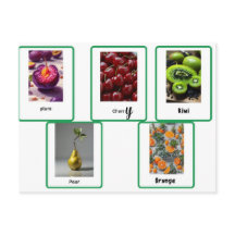 apprendre l'orthographe des fruits en anglais