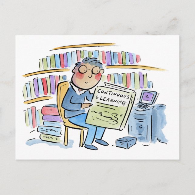 Carte Postale Apprentissage continu (Devant)