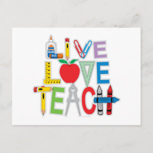 Carte Postale Apprentissage de l'amour en direct