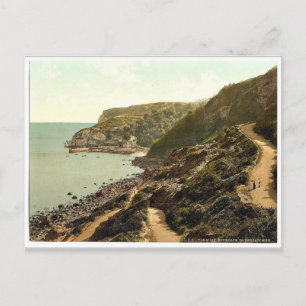 Carte Postale Approche de Babbacombe Beach, Torquay, Angleterre