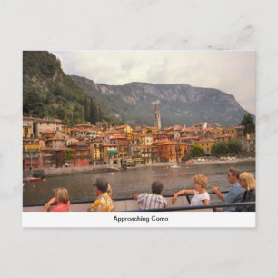 Carte Postale Approche de Como