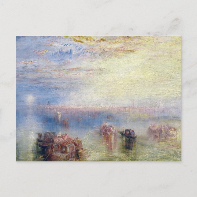 Carte Postale Approche de Venise par William Turner (Devant)
