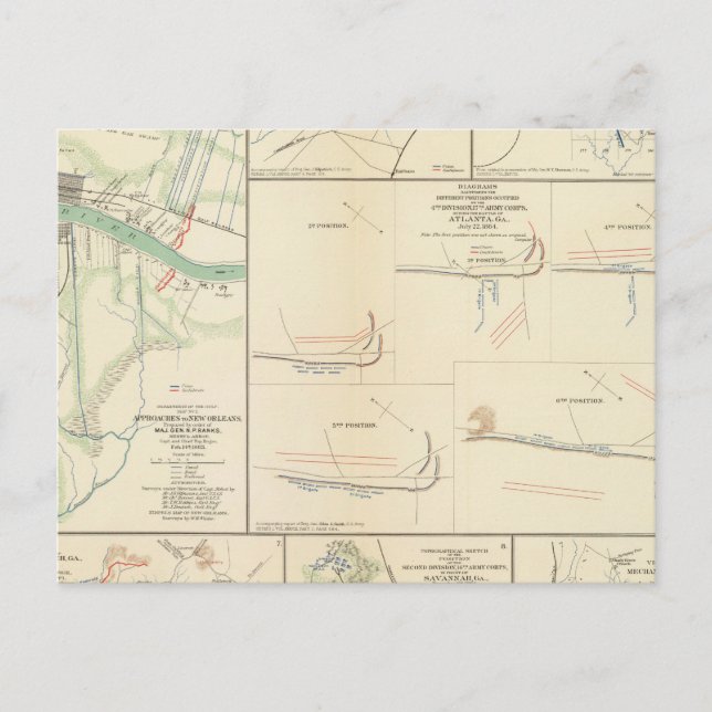Carte Postale Approches de la Nouvelle-Orléans (Devant)