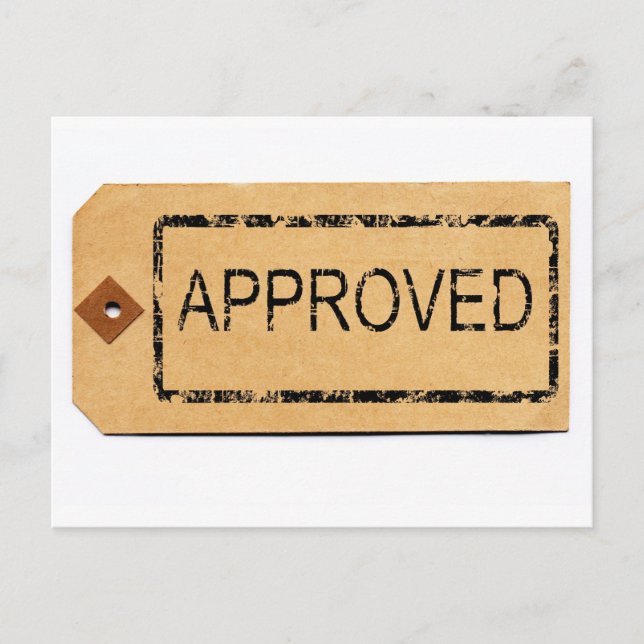 Carte postale approuvée (Devant)