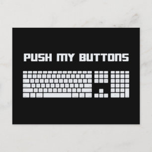 Carte Postale Appuyer sur mes boutons Clavier de l'ordinateur