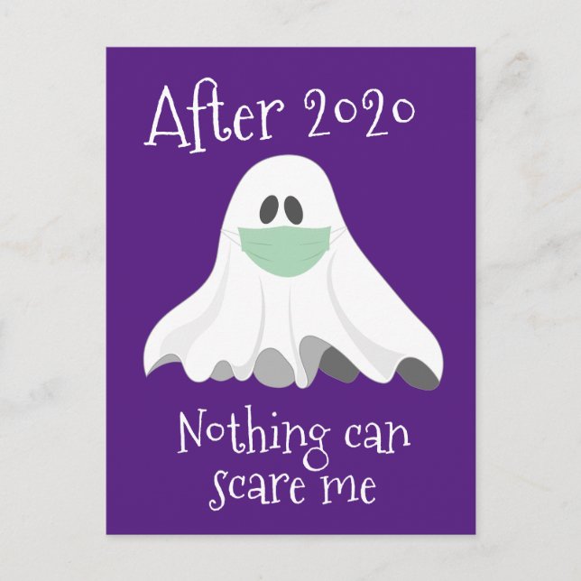 Carte Postale Après 2020 Rien ne peut me faire peur Ghost (Devant)