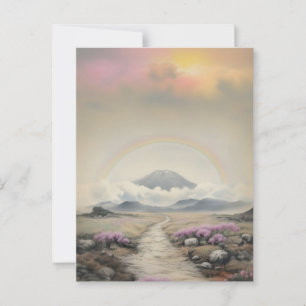 Carte Postale Après la pluie (aquarelle japonaise paysage art)