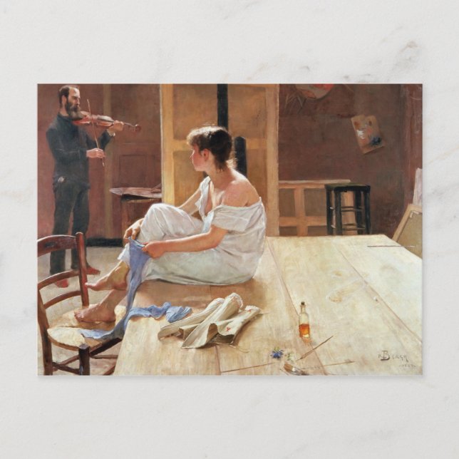 Carte Postale Après la Pose, 1884 (Devant)