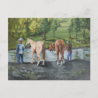 Carte Postale Après le tour au pré de Quinn