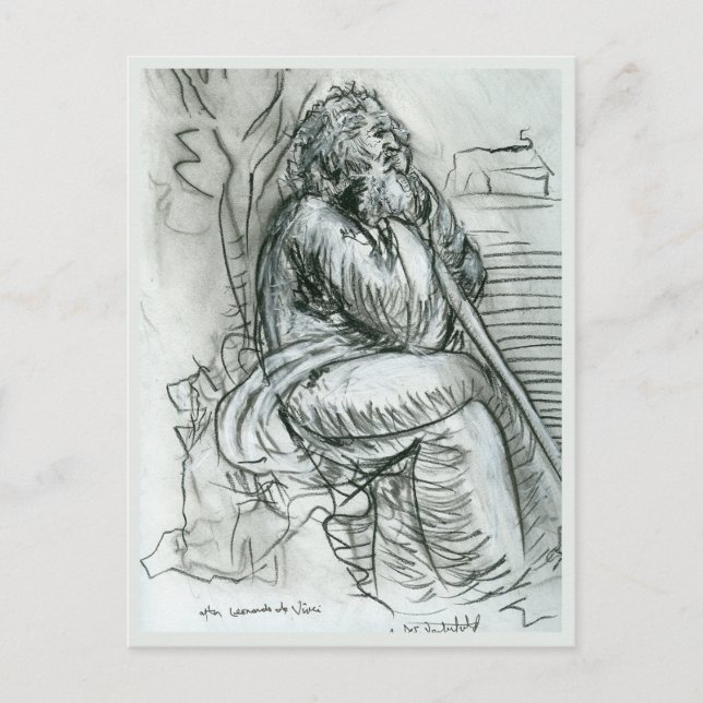 Carte Postale Après Léonard de Vinci (Devant)