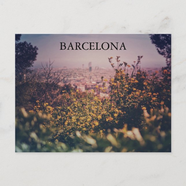 CARTE POSTALE APRÈS-MIDI À BARCELONE POSTCARD (Devant)