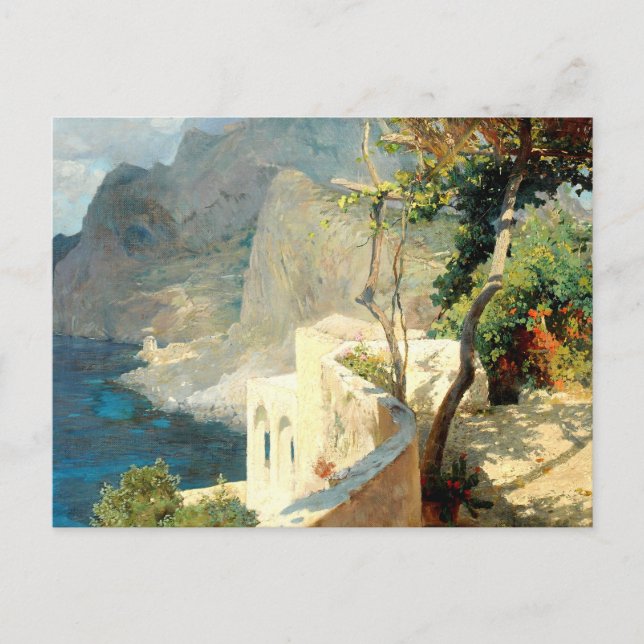 Carte Postale Après-midi d'été calme à Capri, Brioschi Othmar (Devant)