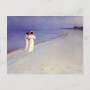 Carte Postale Après-midi d'été de Kroyer sur Skagen Beach