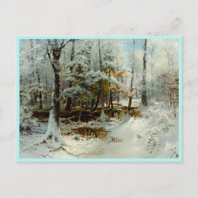 Carte Postale Après-midi d'hiver calme (Devant)