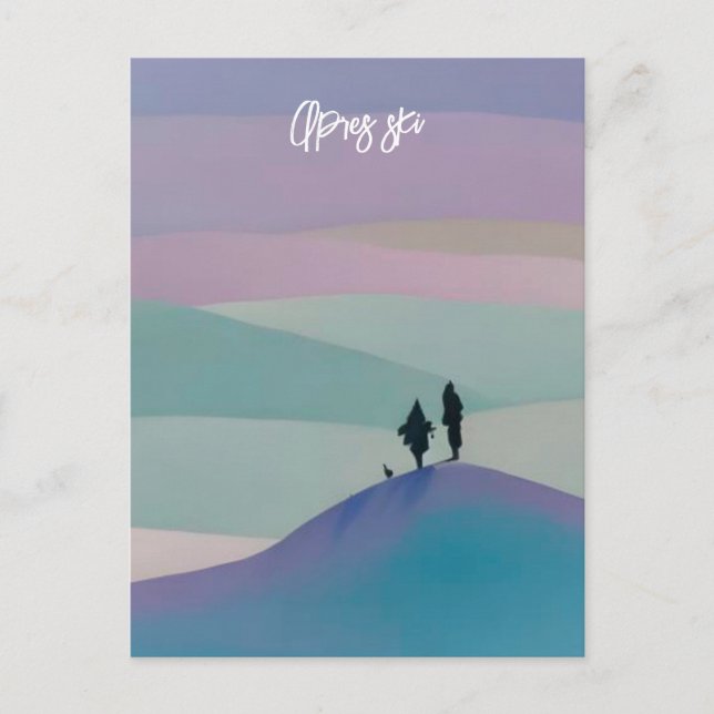 Carte Postale Apres ski (Devant)