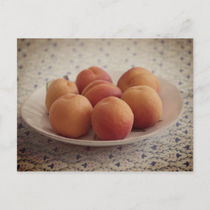 Carte Postale Apricots sur plaque