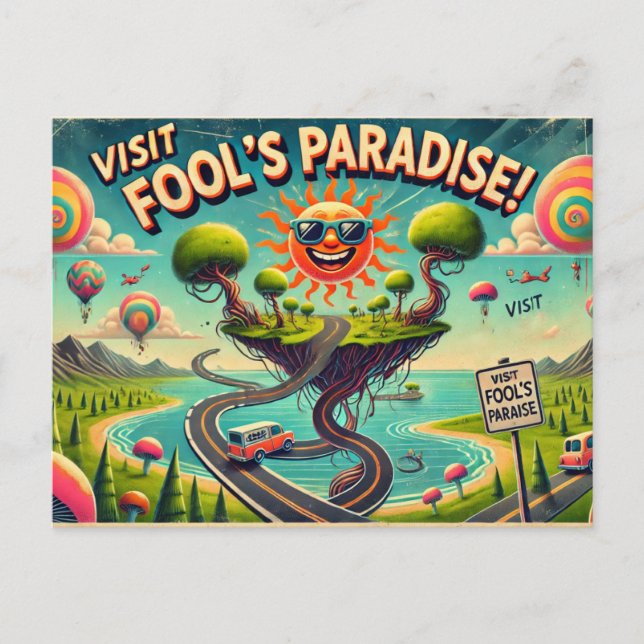 Carte Postale April Fools' Day, (Devant)