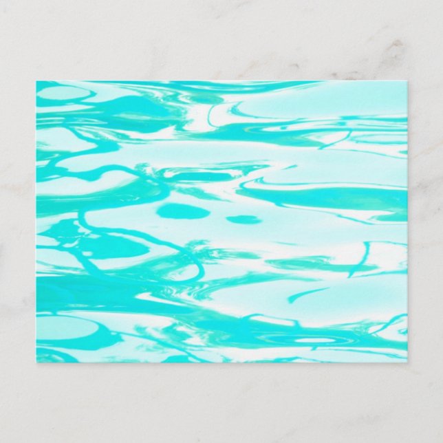 Carte Postale Aqua Green Pool Water Abstract (Devant)
