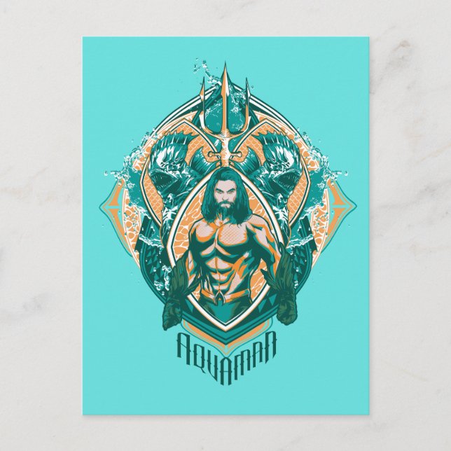 Carte Postale Aquaman | Aquaman & Trenchers Graphique (Devant)
