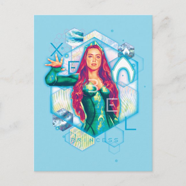 Carte Postale Aquaman | Xebel Princess Mera Hexagonal Graphic (Devant)