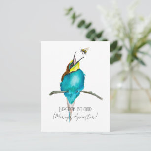 Carte Postale Aquarelle (Abeille européenne)