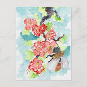 Carte Postale Aquarelle aux senteurs de printemps florales