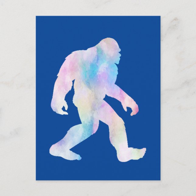 Carte Postale Aquarelle Bigfoot (Devant)
