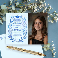 Aquarelle botanique CUSTOM PHOTO Bat Bar Mitzvah