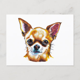 Carte Postale Aquarelle Chihuahua