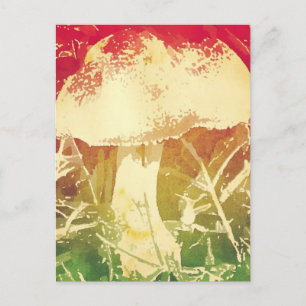 Carte postale Aquarelle de champignons