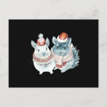Aquarelle de chinchillas mignonnes