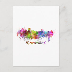 Carte Postale Aquarelle de Marseille