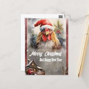 Carte Postale Aquarelle de Noël