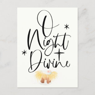 Carte postale Aquarelle de Noël religieuse