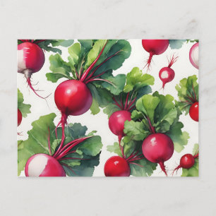 Carte Postale Aquarelle de radar dynamique avec traits gras