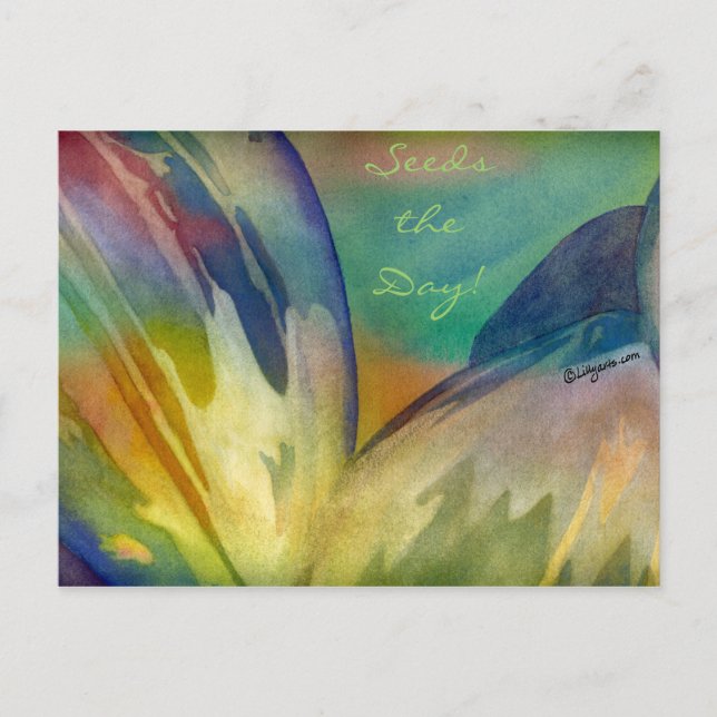 Carte Postale Aquarelle de tournesol (Devant)