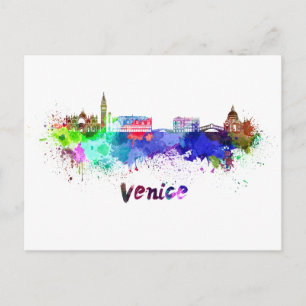 Carte Postale Aquarelle de Venise