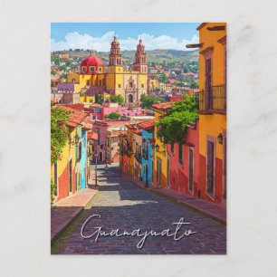 Carte Postale Aquarelle du Mexique de Guanajuato