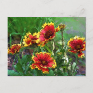 Carte postale Aquarelle Fleurs de couverture