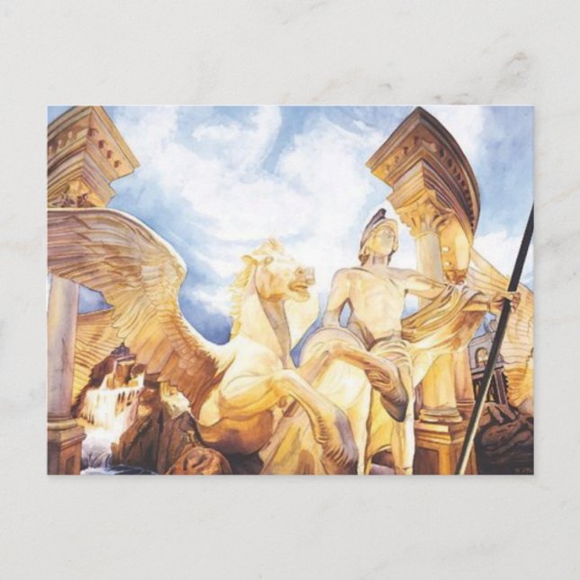 Carte Postale Aquarelle "High Winds" du Palais de César (Devant)