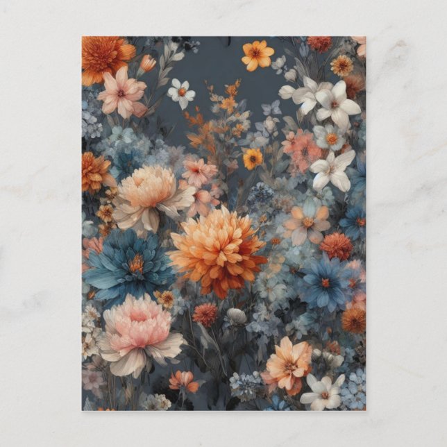 Carte Postale Aquarelle Illustration rustique vintage élégant (Devant)