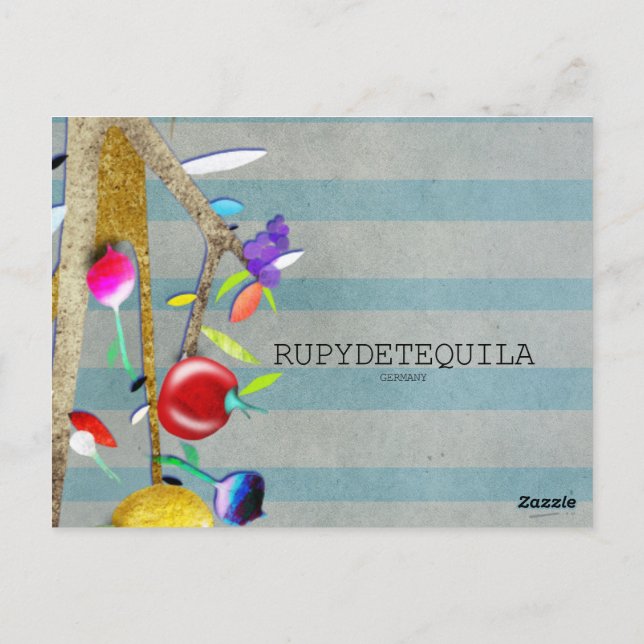 Carte Postale Aquarelle légume VINTAGE (Dos)