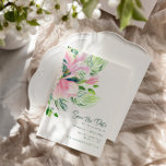 Carte Postale Aquarelle Magnolia Fleurs Rose Enregistrer La Date<br><div class="desc">Chic Aquarelle Magnolia Flowers en rose Enregistrer la date Carte postale</div>