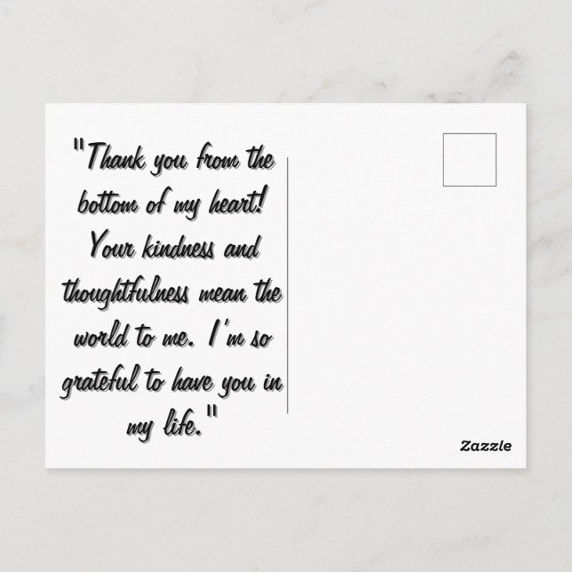 Carte Postale Aquarelle main tirée vers le haut lignes Esquisse  (Dos)