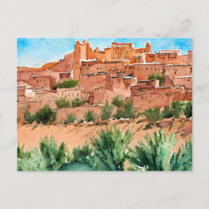 Carte Postale Aquarelle Maroc