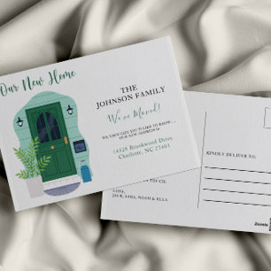 Carte Postale Aquarelle Notre nouvelle maison Faire-part mobile