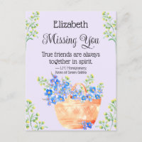 Aquarelle Oubliez-Moi Pas Fleurs Citation Ami