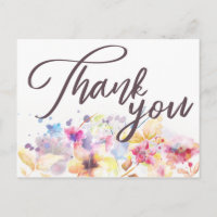 Aquarelle Pastel Beau Floral | MERCI